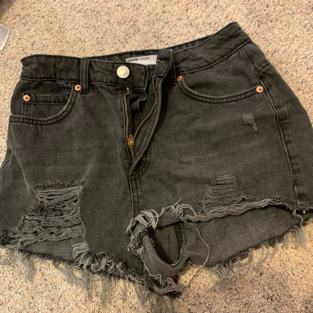 garage festival jean shorts
